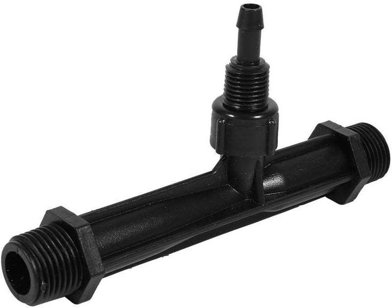 woobles Fertilizer Injector Tube, Irrigation Venturi Fertilizer Injector 1/2" 3/4\u201d 1\u201d Inch Garden Fertilizer Mixer Injector, Agriculture Device Plastic, Black(1/2 inch) - Image 5
